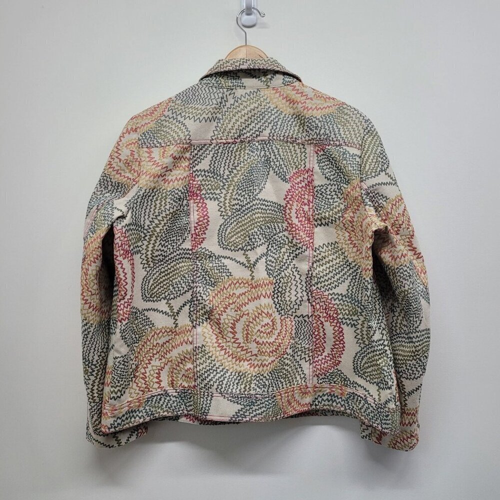 Christopher Banks Long Sleeve Full Zip Lightweight Floral Jacket Size XL - Picture 2 of 7